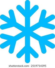Vector un copo de nieve. símbolo, icono, signo
