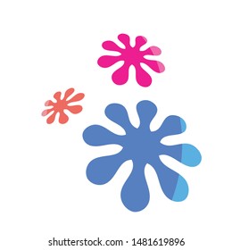 Vector Snowflake, Tree Branching, Sun, Cell Logo. Professionally designed Icon, shape, sign graphics.