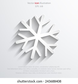 Vector snowflake web icon Eps 10.