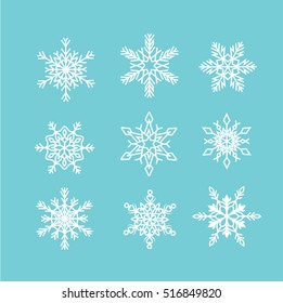 Vector of Snowflake for winter design and decoration