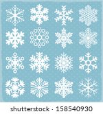 Vector snowflakes.