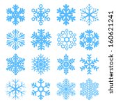 Vector snowflakes.