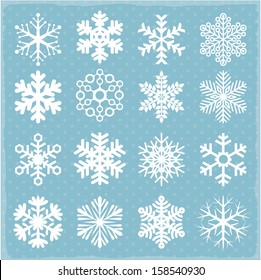 Vector snowflakes 