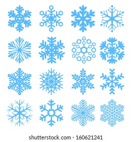Vector snowflakes.
