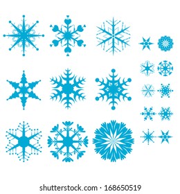 Vector snowflakes. 