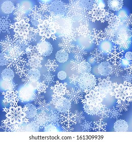Vector snowflakes background