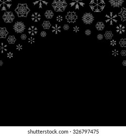 vector snowflakes background