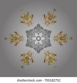 Vector snowflakes background. Vector illustration. Snowflake colorful pattern. snowflakes isolated on colors background. Snowflakes pattern.