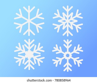 Vector snowflakes Christmas