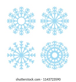 Vector snowflakes. Christmas decoration. 