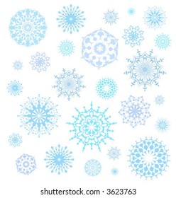 Vector snowflakes for Christmas design