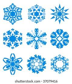 Vector snowflakes for Christmas design