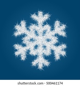 Vector snowflakes for Christmas design.