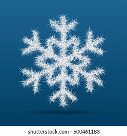 Vector snowflakes for Christmas design.
