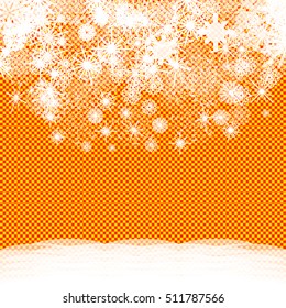 Vector snowflakes as christmas and new year or winter background