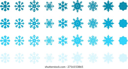 Vector snowflakes for Christmas and winter 