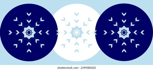 Copos de nieve vectores, diseño para su ilustración