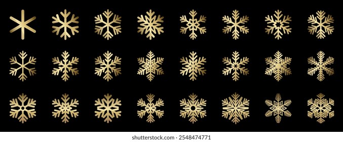Ícones de flocos de neve vetoriais. Floco de neve azul. Neve de inverno. Feliz padrão de Natal