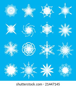 Vector Snowflakes Pattern