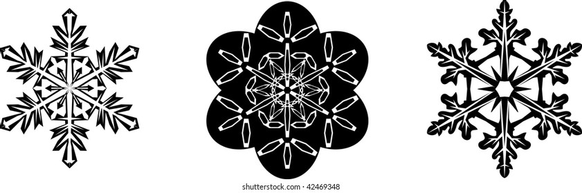 Similar Images, Stock Photos & Vectors of Snowflakes. Vector - 14468002