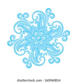 Vector snowflakes in Russian style