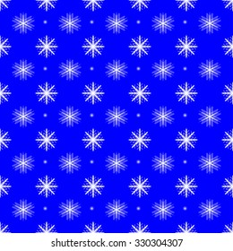Vector snowflakes seamless pattern background. Winter background. Christmas texture.