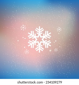 Vector snowflakes set for Christmas design background.