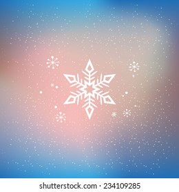Vector snowflakes set for Christmas design background.