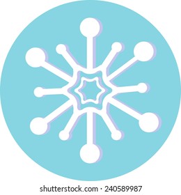 Vector snowflakes set for Christmas design.