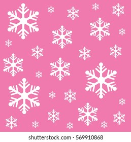 Vector snowflakes set for Christmas design.