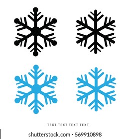 Vector snowflakes set for Christmas design.