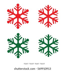 Vector snowflakes set for Christmas design.