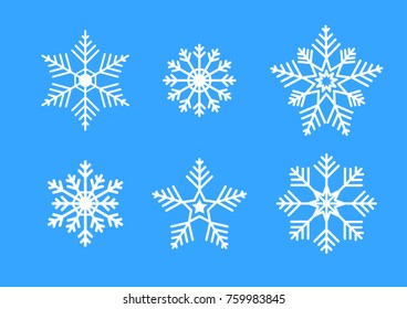 Vector snowflakes set for Christmas design