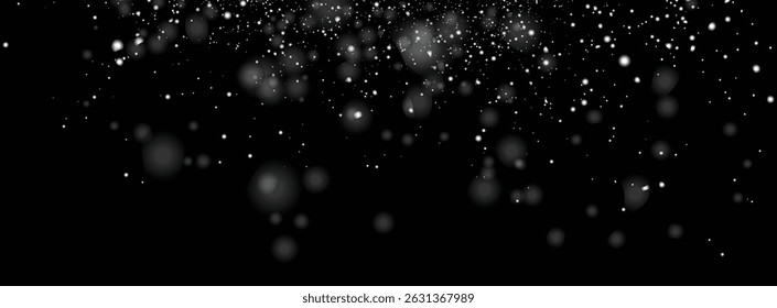 Vector snowflakes snowfall background design