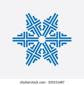 vector snowflake,simple