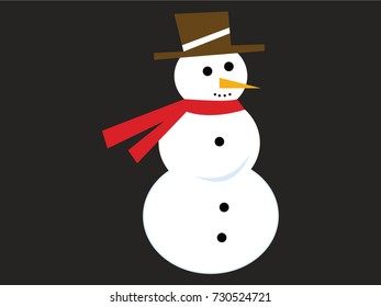 Vector Snowman Christmas