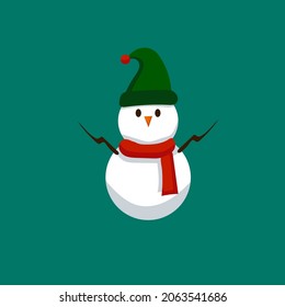 vector snowman for christmas celebration