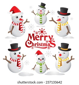 Vector Snowman Christmas, Christmas Logo