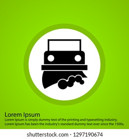 Vector snowplow icon