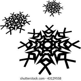  Vector snowstorm