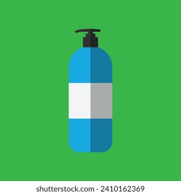 diseño de botellas de jabón vectorial, diseño plano fondo aislado. diseño de equipo de limpieza
