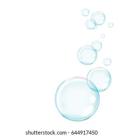 Vector of Soap bubble for background