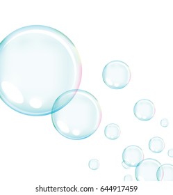 Vector of Soap bubble for background