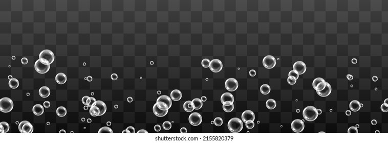 Vector Soap Bubble. Realistic Soap Bubble Png, Glare. Bubbles Png. Powder, Soap, Detergent.