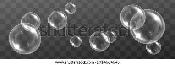 Vector Soap Bubble Realistic Soap Bubble Stock Vector Royalty Free Shutterstock