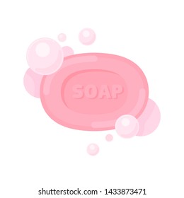 Vector soap illustration isolated on white background