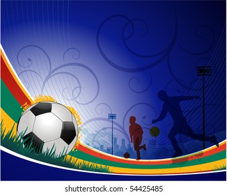 Vector soccer background