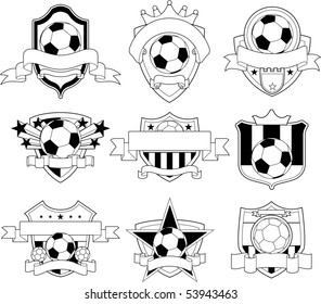 Vector soccer badge