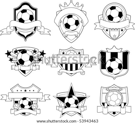 Vector soccer badge
