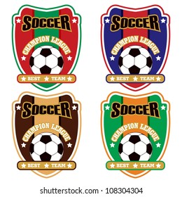 Vector soccer badge / Vector soccer labels / Soccer emblems